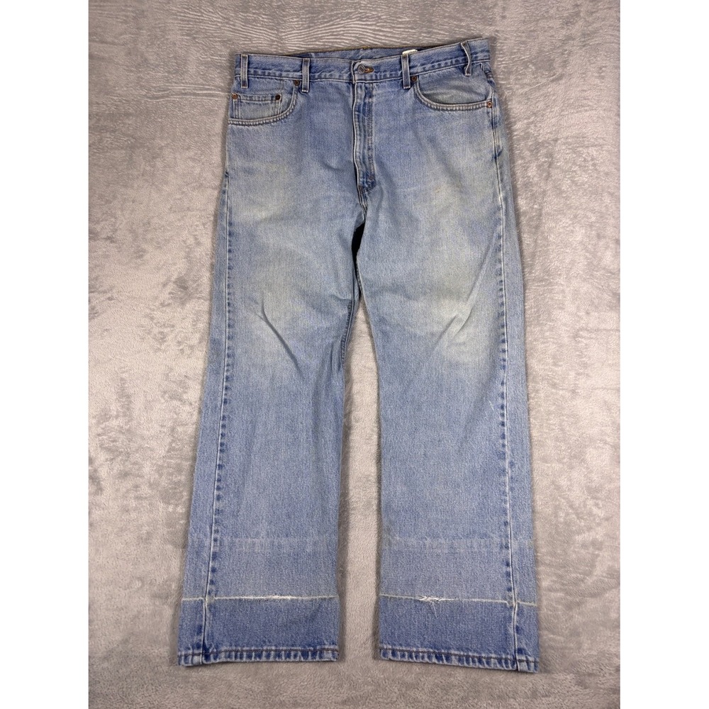 Vtg Levi Strauss & CO. Jeans 505 Regular Fit Straight Leg Mens Size 40 Blue USA